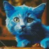 Baby Blue Cat 5D Diamond Painting