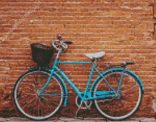 Blue Bike 5D Diamond Painting