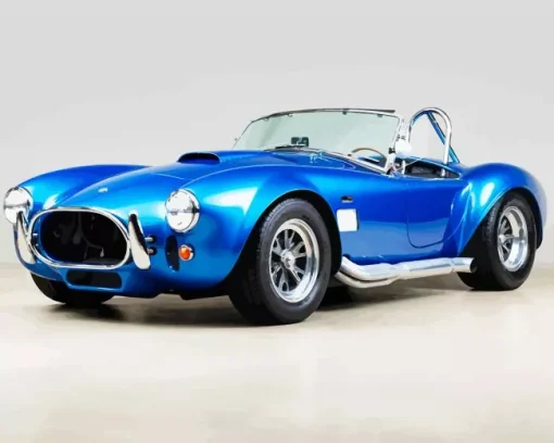 Blue Cobra Car 5D Diamond Painting