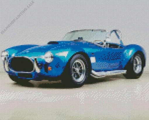 Blue Cobra Car 5D Diamond Painting