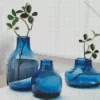 Blue Glass Vases 5D Diamond Painting