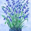 Bluebells Vase Art 5D Diamond Painting