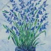 Bluebells Vase Art 5D Diamond Painting