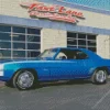 Classic Blue 1969 Camaro 5D Diamond Painting