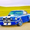 Classic Blue And White Mustang 5D Diamond Painting