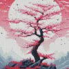 Illustration Blossom Tree Art 5D Diamond Painting