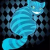 Illustration Blue Cheshire Cat 5D Diamond Painting