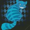 Illustration Blue Cheshire Cat 5D Diamond Painting