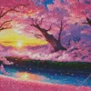 Sunset Blossom Landscape 5D Diamond Painting