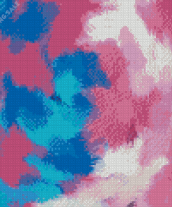 Abstract Blue And Pink 5D Diamond Painting