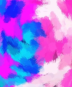 Abstract Blue And Pink 5D Diamond Painting