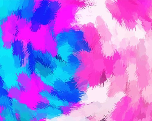 Abstract Blue And Pink 5D Diamond Painting