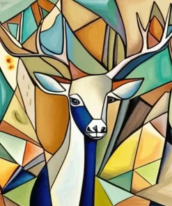 Abstract Geometric Deer 5D Diamond Painting