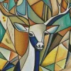 Abstract Geometric Deer 5D Diamond Painting