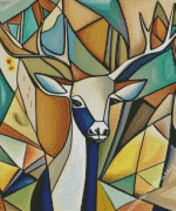 Abstract Geometric Deer 5D Diamond Painting