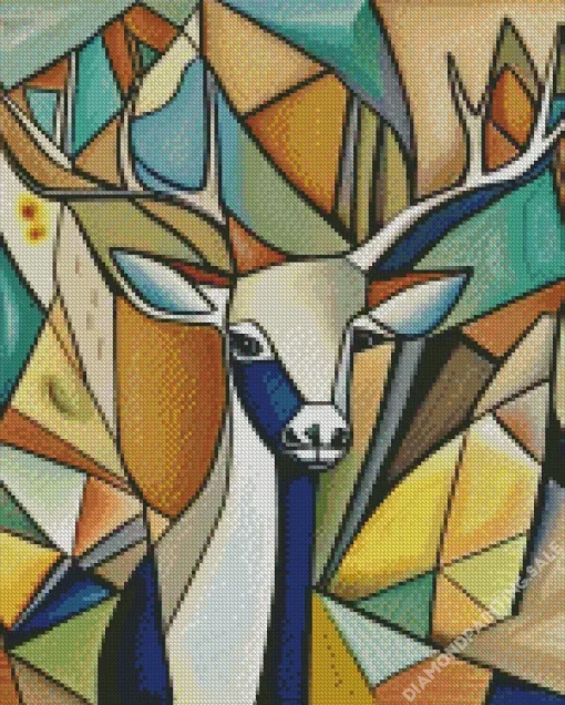 Abstract Geometric Deer 5D Diamond Painting