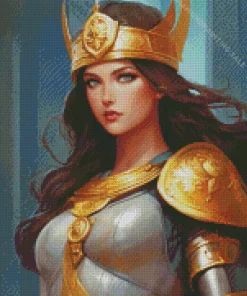 Aesthetic Cool Warrior Woman 5D Diamond Painting