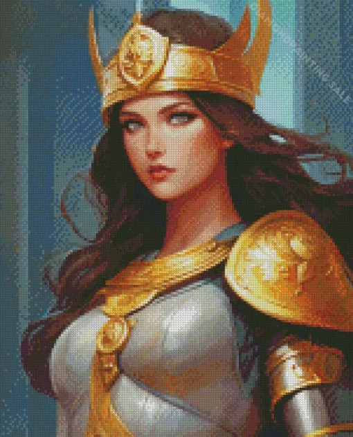 Aesthetic Cool Warrior Woman 5D Diamond Painting