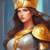 Aesthetic Cool Warrior Woman 5D Diamond Painting