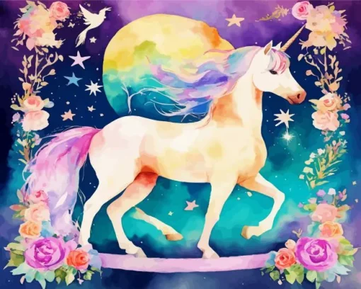 Aesthetic Fantastic Unicorn Art 5D Diamond Painting