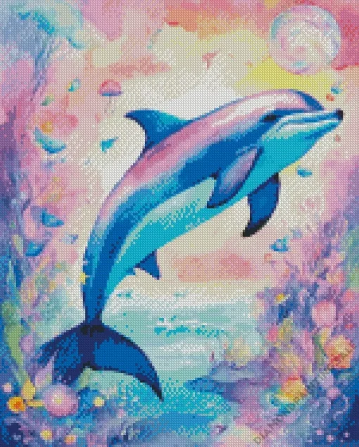 Aesthetic Fantasy Dolphin 5D Diamond Painting