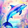 Aesthetic Fantasy Dolphin 5D Diamond Painting