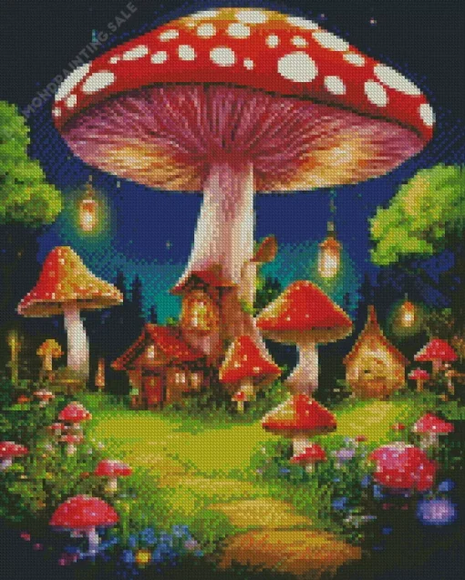 Aesthetic Fantasy Mushroom 5D Diamond Painting