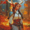 Aesthetic Female Centaur Druid 5D Diamond Painting