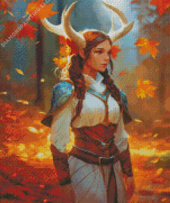 Aesthetic Female Centaur Druid 5D Diamond Painting