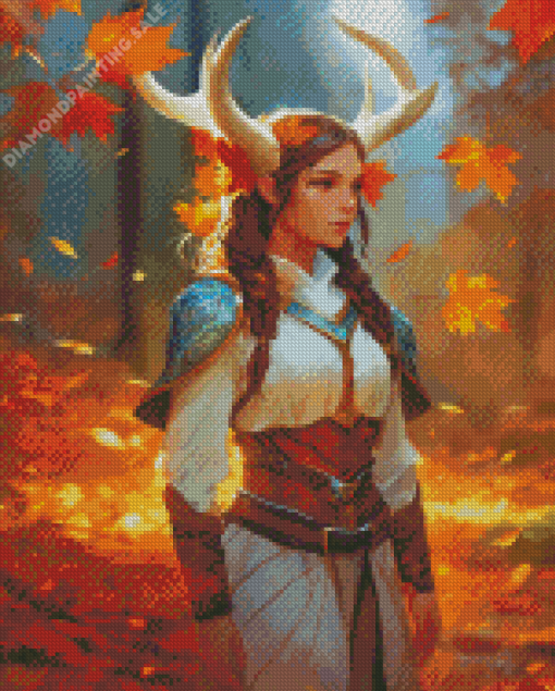 Aesthetic Female Centaur Druid 5D Diamond Painting