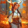 Aesthetic Female Centaur Druid 5D Diamond Painting