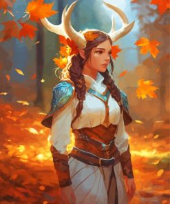 Aesthetic Female Centaur Druid 5D Diamond Painting