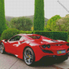 Aesthetic Ferrari F8 Art 5D Diamond Painting