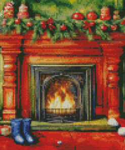 Aesthetic Fireplace Romantic 5D Diamond Painting