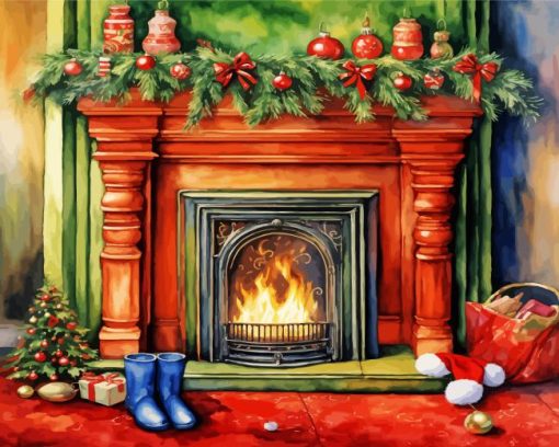 Aesthetic Fireplace Romantic 5D Diamond Painting