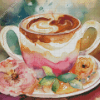 Aesthetic Flowers And Coffee 5D Diamond Painting