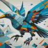 Aesthetic Geometric Bird Art 5D Diamond Painting