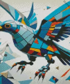 Aesthetic Geometric Bird Art 5D Diamond Painting