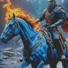 Aesthetic Ghost Horse Rider Art 5D Diamond Painting