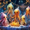 Aesthetic Ghost Octopus 5D Diamond Painting