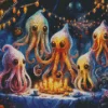 Aesthetic Ghost Octopus 5D Diamond Painting