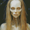 Aesthetic Girl Alien Art 5D Diamond Painting