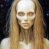 Aesthetic Girl Alien Art 5D Diamond Painting