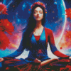 Aesthetic Girl Doing Yoga 5D Diamond Painting