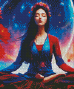 Aesthetic Girl Doing Yoga 5D Diamond Painting