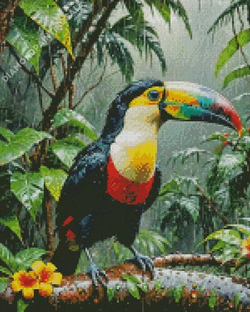 Aesthetic Toucan Art Diamond Painting