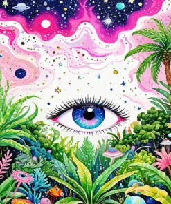 Aesthetic Trippy Eye 5D Diamond Painting