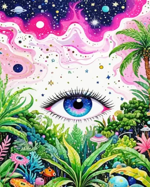 Aesthetic Trippy Eye 5D Diamond Painting