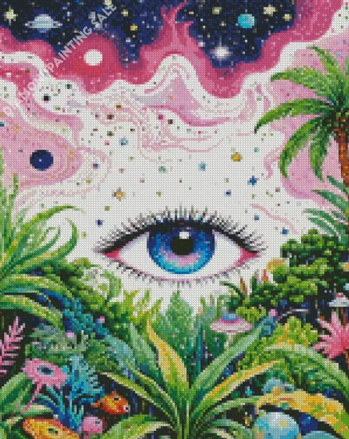 Aesthetic Trippy Eye 5D Diamond Painting