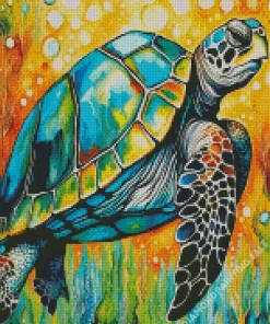 Aesthetic Turtle Art 5D Diamond Painting